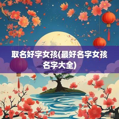取名好字女孩(最好名字女孩名字大全)