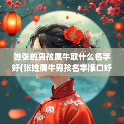 姓张的男孩属牛取什么名字好(张姓属牛男孩名字顺口好听)