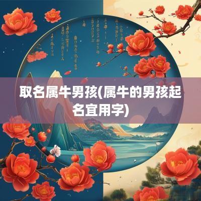 取名属牛男孩(属牛的男孩起名宜用字)