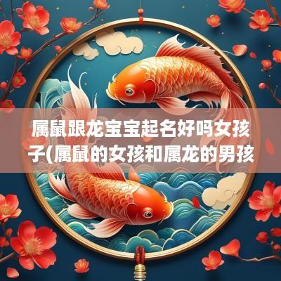 属鼠跟龙宝宝起名好吗女孩子(属鼠的女孩和属龙的男孩婚姻)