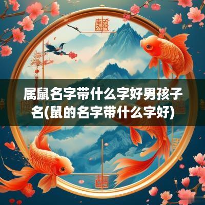 属鼠名字带什么字好男孩子名(鼠的名字带什么字好)