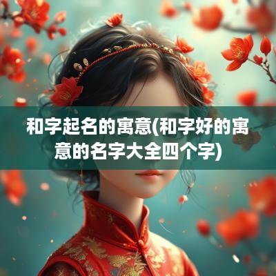 和字起名的寓意(和字好的寓意的名字大全四个字)