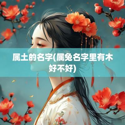属土的名字(属兔名字里有木好不好)