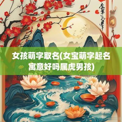 女孩萌字取名(女宝萌字起名寓意好吗属虎男孩)