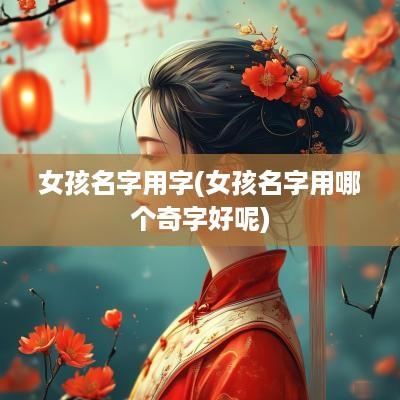 女孩名字用字(女孩名字用哪个奇字好呢)