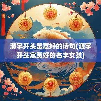 源字开头寓意好的诗句(源字开头寓意好的名字女孩)