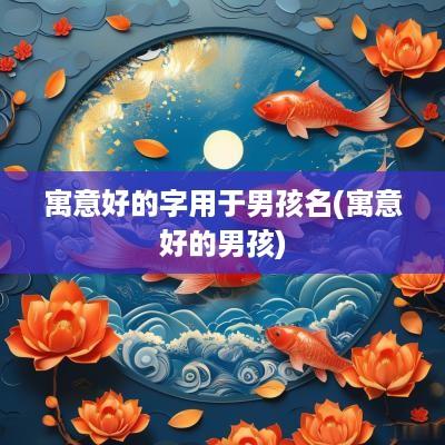 寓意好的字用于男孩名(寓意好的男孩)