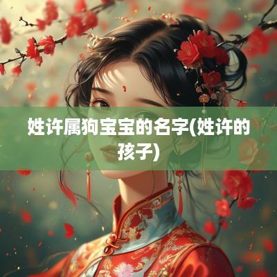 姓许属狗宝宝的名字(姓许的孩子)