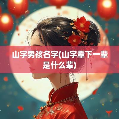 山字男孩名字(山字辈下一辈是什么辈)