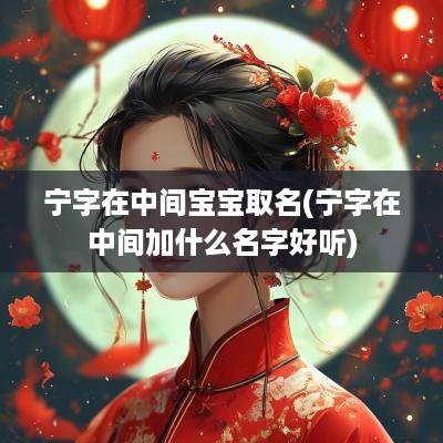 宁字在中间宝宝取名(宁字在中间加什么名字好听)