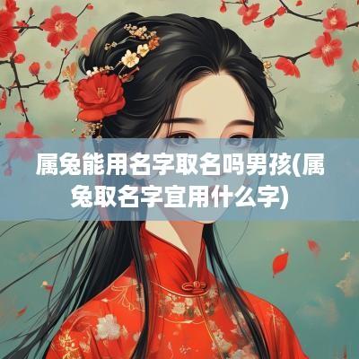 属兔能用名字取名吗男孩(属兔取名字宜用什么字)