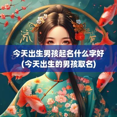 今天出生男孩起名什么字好(今天出生的男孩取名)