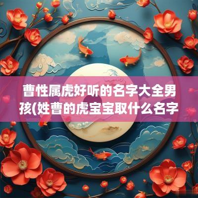 曹性属虎好听的名字大全男孩(姓曹的虎宝宝取什么名字好听)