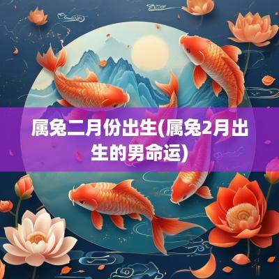 属兔二月份出生(属兔2月出生的男命运)