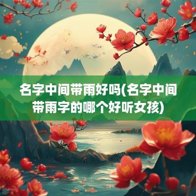 名字中间带雨好吗(名字中间带雨字的哪个好听女孩)