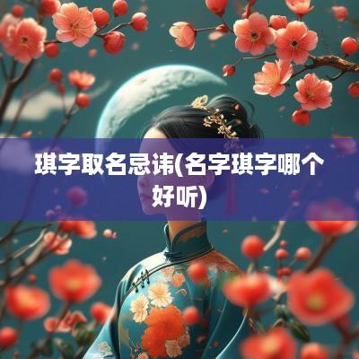 琪字取名忌讳(名字琪字哪个好听)