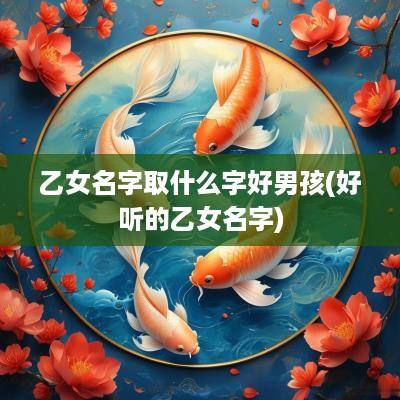 乙女名字取什么字好男孩(好听的乙女名字)