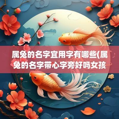 属兔的名字宜用字有哪些(属兔的名字带心字旁好吗女孩)