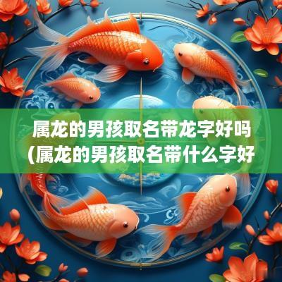 属龙的男孩取名带龙字好吗(属龙的男孩取名带什么字好)