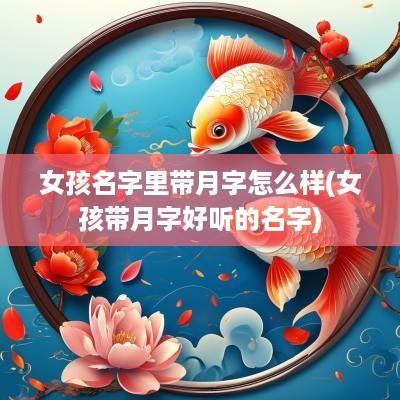 女孩名字里带月字怎么样(女孩带月字好听的名字)
