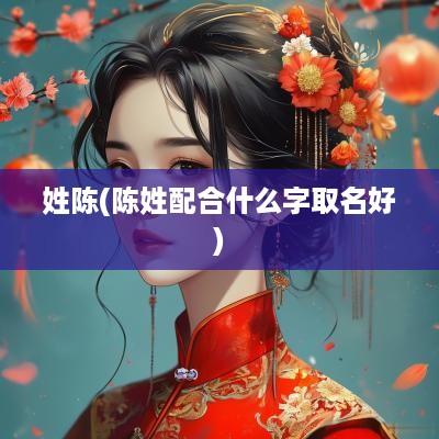 姓陈(陈姓配合什么字取名好)