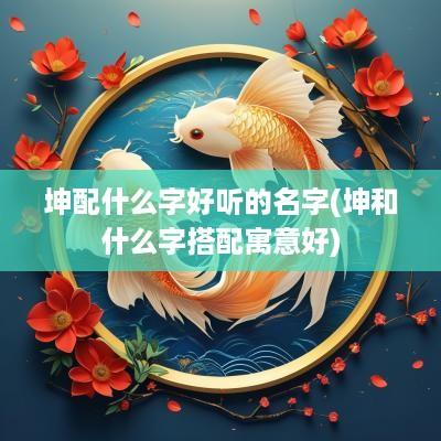 坤配什么字好听的名字(坤和什么字搭配寓意好)