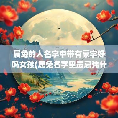 属兔的人名字中带有豪字好吗女孩(属兔名字里最忌讳什么字)