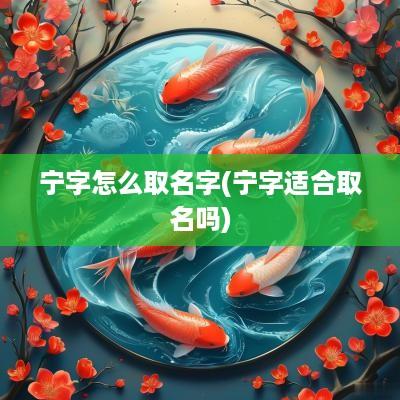 宁字怎么取名字(宁字适合取名吗)