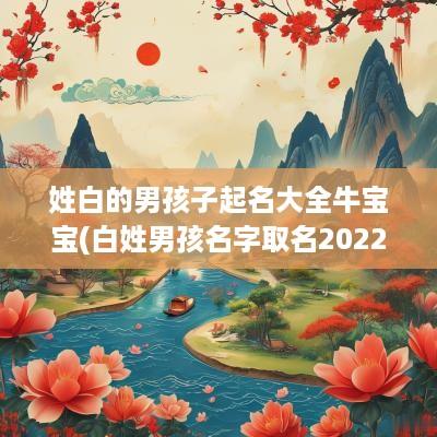 姓白的男孩子起名大全牛宝宝(白姓男孩名字取名2025虎宝宝)