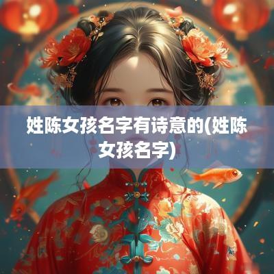 姓陈女孩名字有诗意的(姓陈女孩名字)