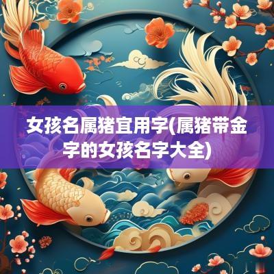 女孩名属猪宜用字(属猪带金字的女孩名字大全)