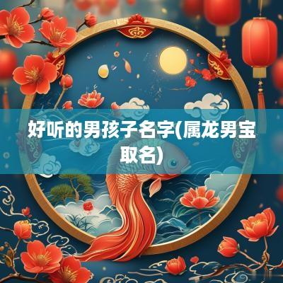 好听的男孩子名字(属龙男宝取名)