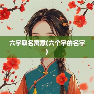六字取名寓意(六个字的名字)