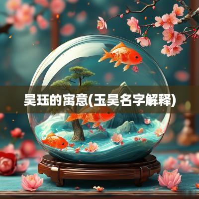 昊珏的寓意(玉昊名字解释)