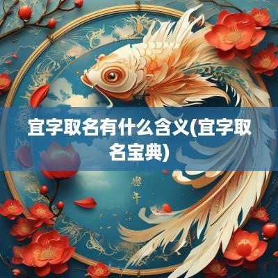 宜字取名有什么含义(宜字取名宝典)