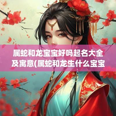 属蛇和龙宝宝好吗起名大全及寓意(属蛇和龙生什么宝宝好)