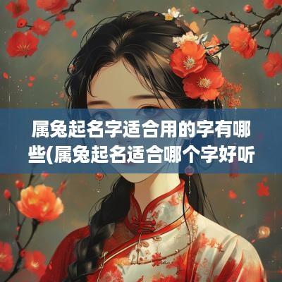 属兔起名字适合用的字有哪些(属兔起名适合哪个字好听男孩)