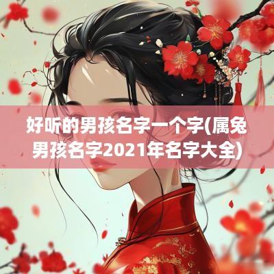 好听的男孩名字一个字(属兔男孩名字2025年名字大全)