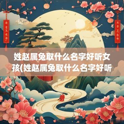 姓赵属兔取什么名字好听女孩(姓赵属兔取什么名字好听男孩)