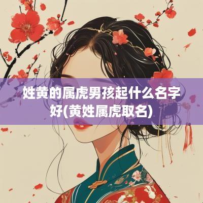 姓黄的属虎男孩起什么名字好(黄姓属虎取名)