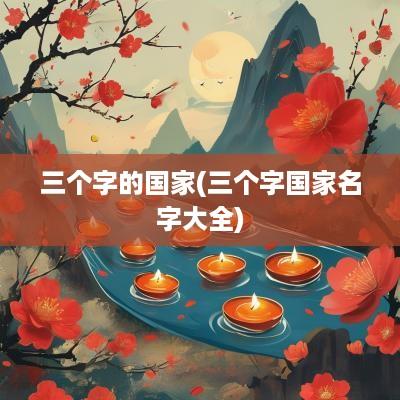 三个字的国家(三个字国家名字大全)