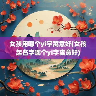 女孩用哪个yi字寓意好(女孩起名字哪个yi字寓意好)