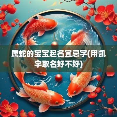 属蛇的宝宝起名宜忌字(用凯字取名好不好)