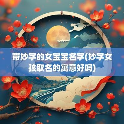 带妙字的女宝宝名字(妙字女孩取名的寓意好吗)