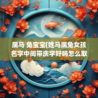 属马 兔宝宝(姓马属兔女孩名字中间带庆字好吗怎么取)