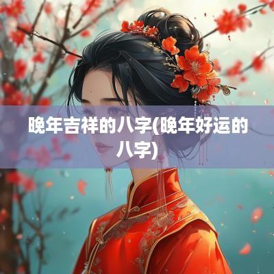 晚年吉祥的八字(晚年好运的八字)