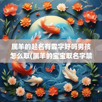 属羊的起名有霖字好吗男孩怎么取(属羊的宝宝取名字禁忌)