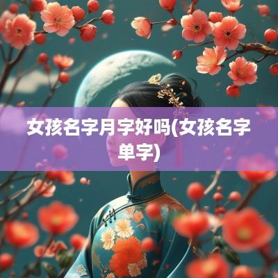 女孩名字月字好吗(女孩名字单字)