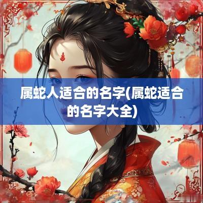 属蛇人适合的名字(属蛇适合的名字大全)