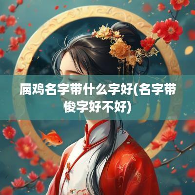 属鸡名字带什么字好(名字带俊字好不好)